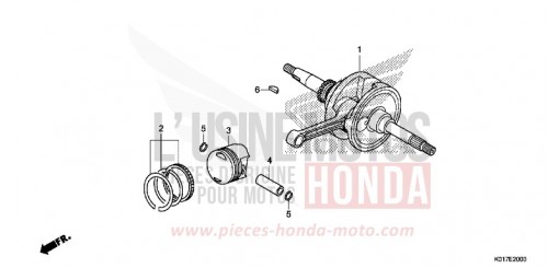 VILEBREQUIN/PISTON SH125D de 2013